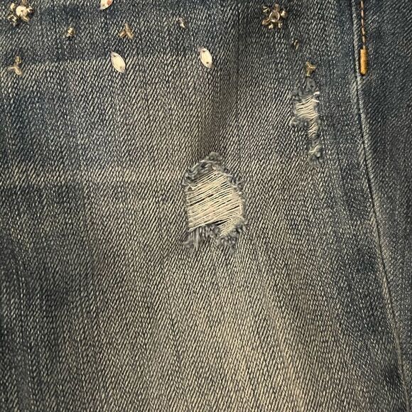 Embellished Abercrombie & Fitch size 0/25 skinny jeans - Picture 4 of 6
